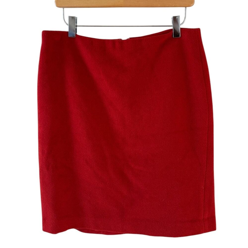 Talbots Wool Blend Skirt Burnt Orange 8P